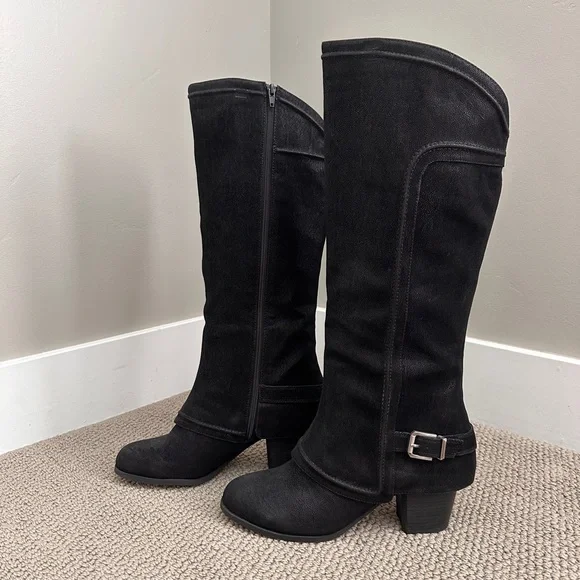 Fergalicious Black Over the Knee Boots - Picture 2 of 6